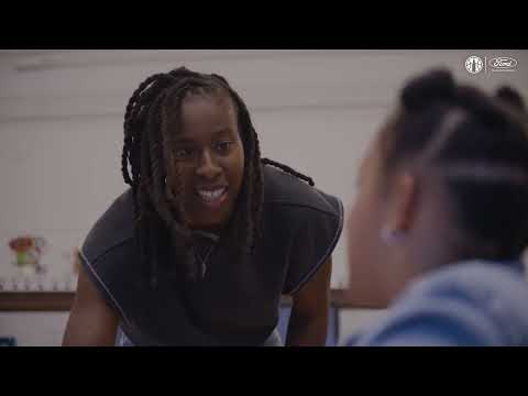 Ariel Atkins Delivers a Back-to-School Surprise | Chicago Sky