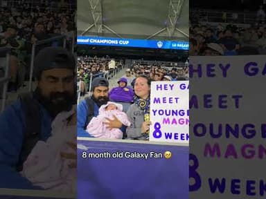 8 month old Galaxy Fan 🥹 #lagalaxy #mls