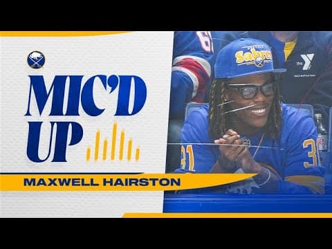 Buffalo Bills Rookie Maxwell Hairston Mic'd Up On The Glass At Buffalo Sabres Game!