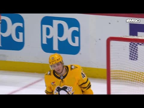Blake Lizotte scores a shorthanded goal against the New Jersey Devils