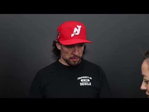 Dillon, Luke Hughes and Keefe speak after practice in Utah