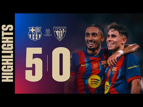 FC BARCELONA 5 vs 0 ATHLETIC CLUB 0 | SPANISH SUPER CUP SEMIFINAL π΅π΄