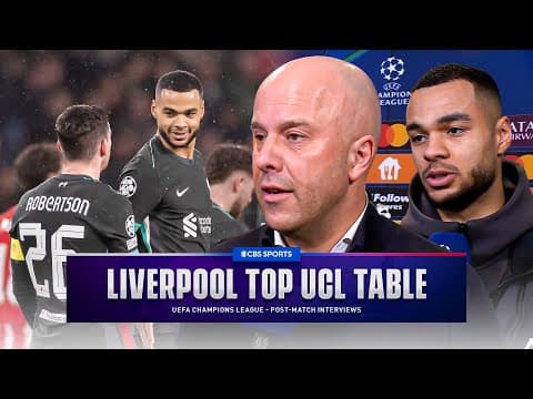 "To end 1st is always good" Slot & Gakpo speak after Liverpool top table | UCL Post-Match Interviews