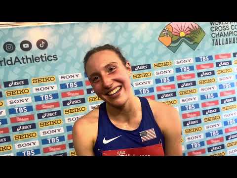 Grace Hartman for team USA at World Cross country