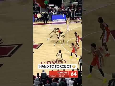 Donald Hand with ice in his veins 🥶 #bostoncollege #collegebasketball #accbasketball #basketball