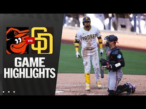 Orioles vs. Padres Game Highlights (9/1/25) | MLB Highlights