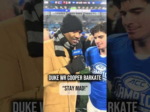 What a season for the grad transfer from Harvard 🙌 #collegefootball #accfootball #duke #football