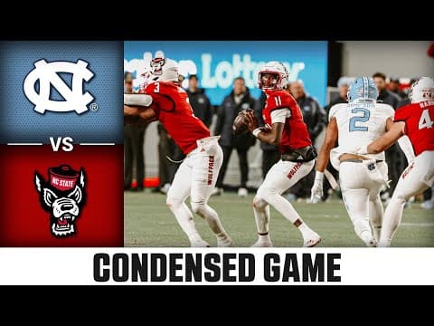 North Carolina vs NC State Condensed Game | 2025 ACC Football