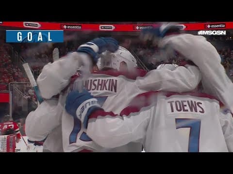 Valeri Nichushkin scores a goal against the New Jersey Devils