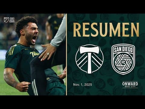 MLS Cup Mejores Jugadas | Portland Timbers vs. San Diego FC | 1 de Noviembre, 2025