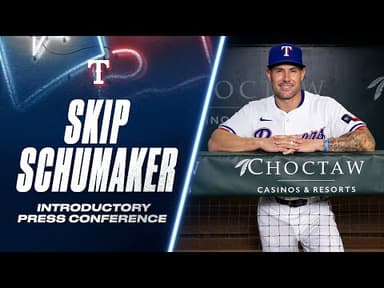 Skip Schumaker Introduced as Rangers Manager