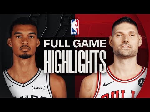 SPURS at BULLS | FULL GAME HIGHLIGHTS | November 10, 2025