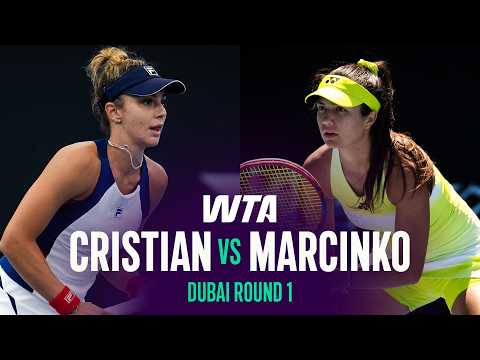 Jaqueline Cristian vs. Petra Marcinko | 2026 Dubai Round 1 | WTA Match Highlights