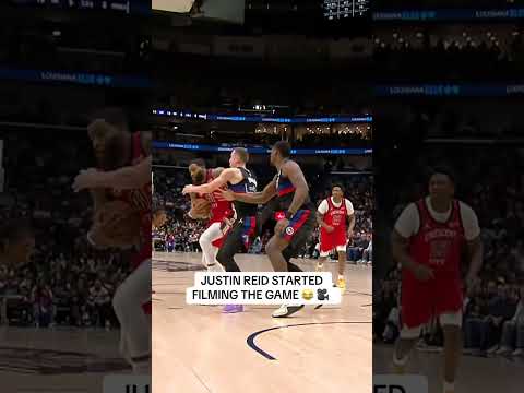 New Orleans Saints player Justin Reid gave the cameraman an assist on the baseline π