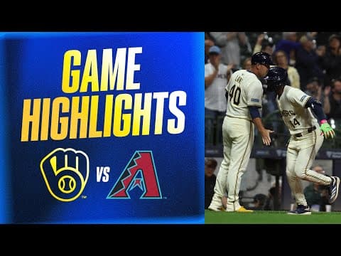 D-backs vs. Brewers Game Highlights (8/25/25) | MLB Highlights