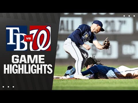 Rays vs. Nationals Game Highlights (8/30/25) | MLB Highlights