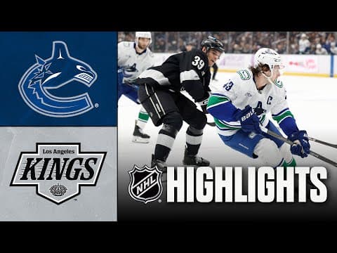 Canucks vs. Kings | NHL Highlights | November 29, 2025