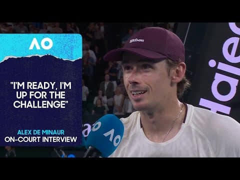 Alex de Minaur On-Court Interview | Australian Open 2026 Second Round