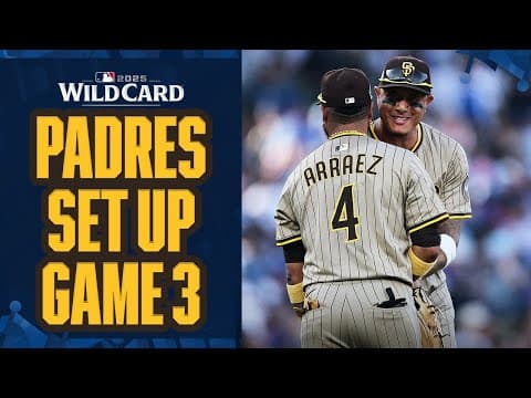 LAST THREE OUTS: Padres fight back, push for Game 3 ๐ (Manny Machado and Mason Miller SHINE)