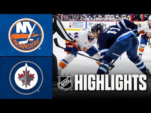 Islanders vs. Jets | NHL Highlights | January 13, 2026