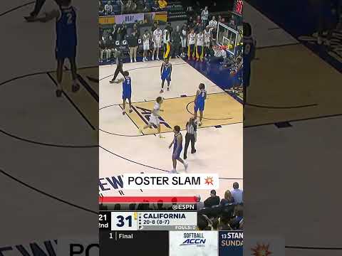 Lee Dort with AUTHORITY 😤 #cal #accbasketball #collegebasketball #basketball #ncaabasketball