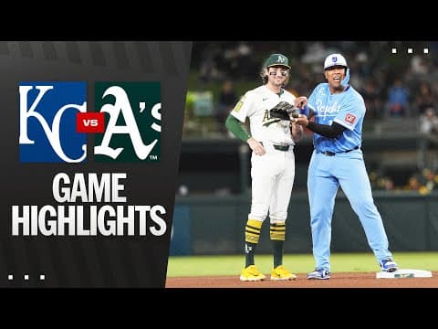 Royals vs. Athletics Game Highlights (9/27/25) | MLB Highlights