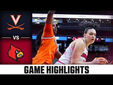 Virginia vs. Louisville Highlights | 2025-26 ACC Women's Basketball
