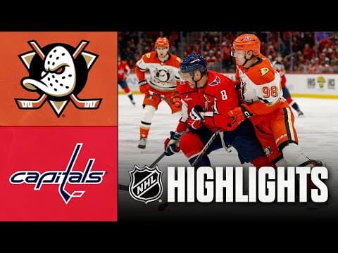 Ducks vs. Capitals | NHL Highlights | January 05, 2026