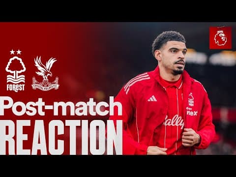 Morgan Gibbs-White's Reaction 🗣️ | Nottingham Forest 1-1 Crystal Palace | Premier League
