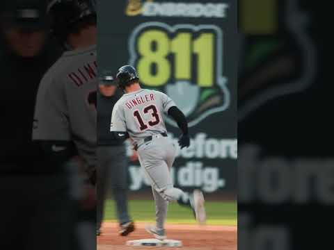This angle of Dillon Dingler's go-ahead home run 😮💨 (via @tigers/IG)
