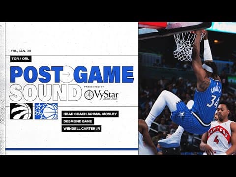 POSTGAME SOUND: TORONTO RAPTORS VS.ORLANDO MAGIC | COACH MOSE, WENDELL CARTER JR. & DESMOND BANE