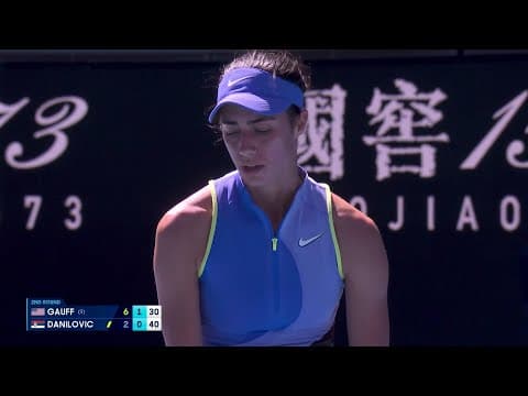 CLASS from Coco Gauff! 👏