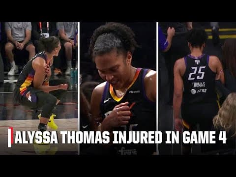 Alyssa Thomas exits to locker room after an apparent shoulder injury | WNBA on ESPN