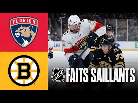 Panthers vs Bruins 21/10/25 | Faits saillants