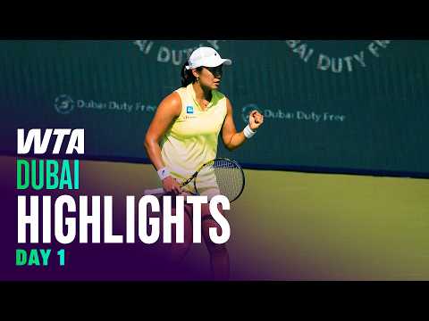 Day 1 in Dubai featuring Tjen, Stearns, Fernandez and more | WTA Match Highlights
