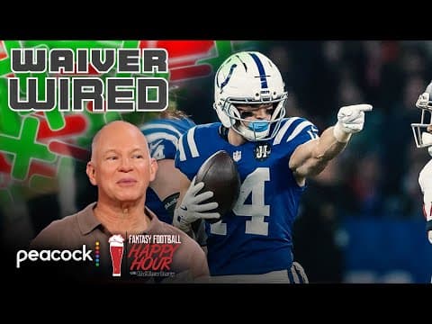 Alec Pierce, Darnell Mooney are top WR options on waivers | Fantasy Football Happy Hour | NFL on NBC