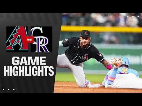 D-backs vs. Rockies Game Highlights (8/15/25) | MLB Highlights