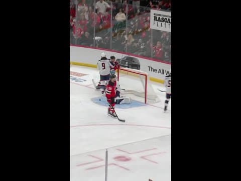 Jesper Bratt with a Short Goal vs. Columbus Blue Jackets