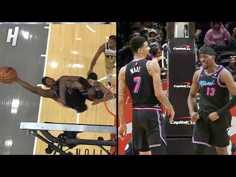 Bam Adebayo DUNKS on His Own Teammate Kel’el Ware 😬
