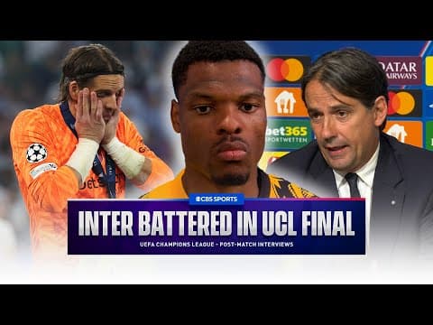 "It's a DARK DAY" Dumfries on LOSING UCL Final 😔 | "DEFEAT can make you STRONGER" Inzaghi on INTER