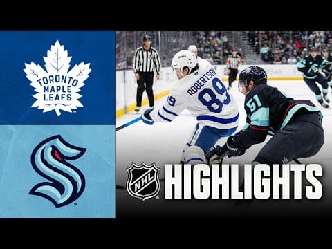 Maple Leafs vs. Kraken | NHL Highlights | January 29, 2026