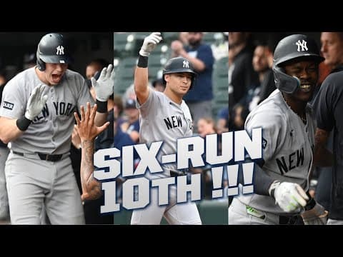 FULL INNING: Yankees score six runs in the 10th inning to take a commanding lead over the Orioles! 💪