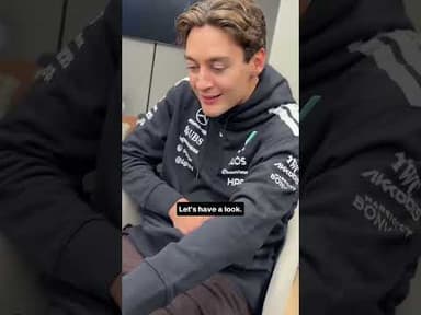 George needed an ice pack 🧊 (via mercedesamgf1/TT)