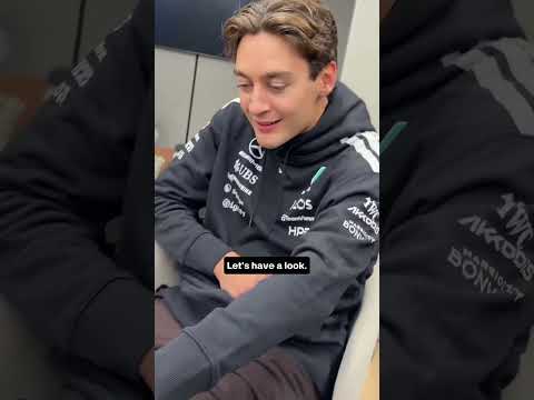 George needed an ice pack 🧊 (via mercedesamgf1/TT)