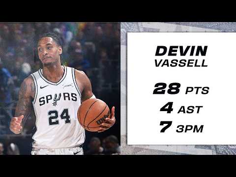 Devin Vassell GOES OFF for 28 PTS, SEVEN 3PM!