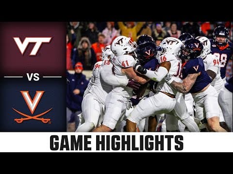 Virginia Tech vs. Virginia Game Highlights | 2025 ACC Football