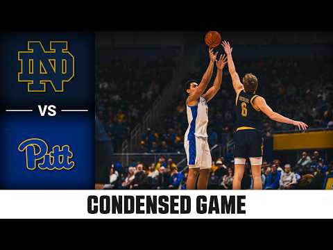 Notre Dame vs. Pitt Condensed Game | 2025-26 ACC Men's Basketball