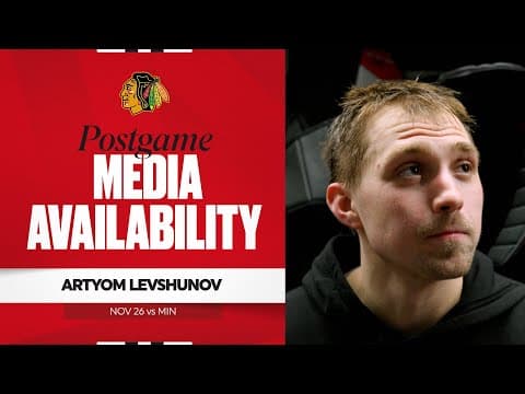 "It was exciting to score my first goal." | Artyom Levshunov Postgame 11.26.25