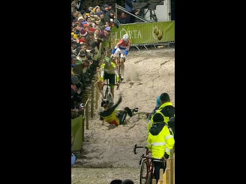 Tibor Del Grosso, Thibau Nys and Joran Wyseure having a fierce battle in Diegem ⚔️🔦