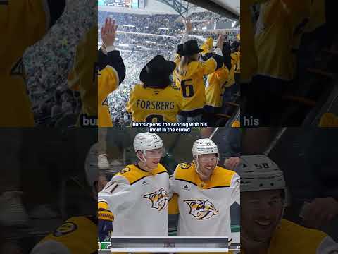 Michael Bunting opens the scoring on the Moms Trip!! #predsnhl